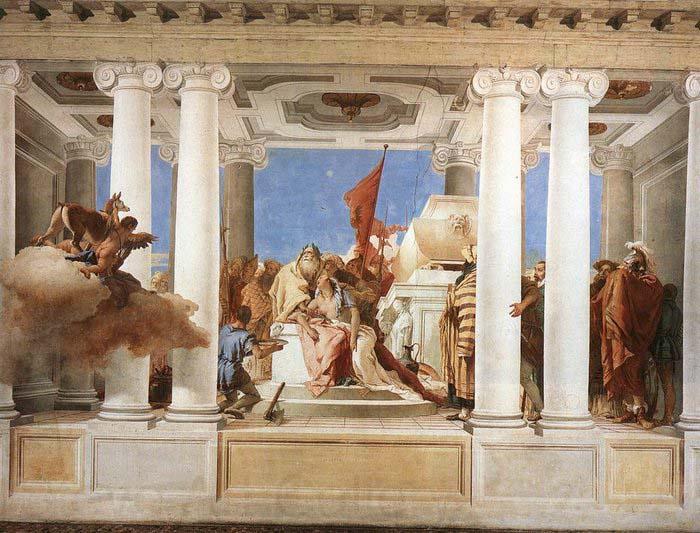 Giovanni Battista Tiepolo The Sacrifice of Iphigenia Spain oil painting art